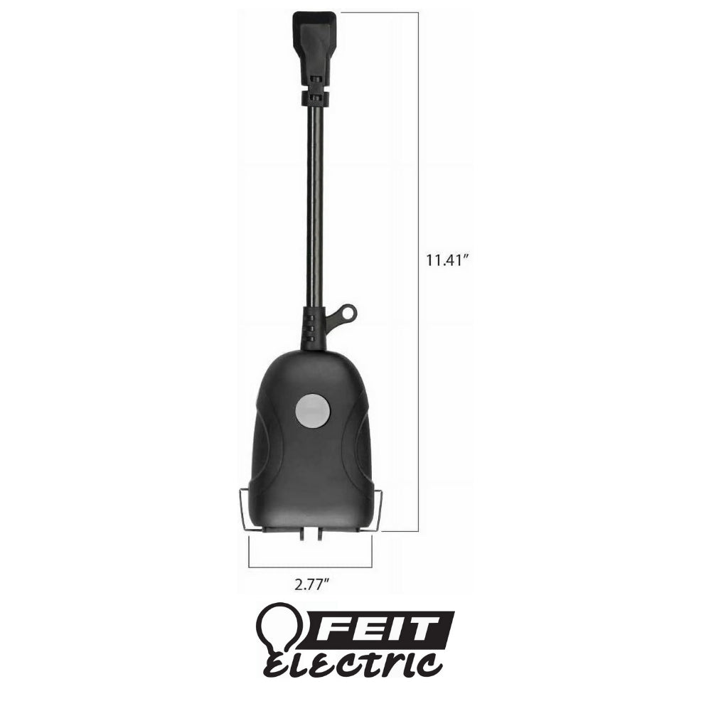 ENCHUFE INTELIGENTE DOBLE PARA EXTERIOR NEGRO 3R (3003930)