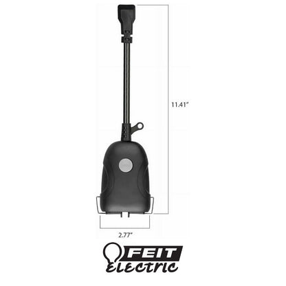 ENCHUFE INTELIGENTE DOBLE PARA EXTERIOR NEGRO 3R (3003930)