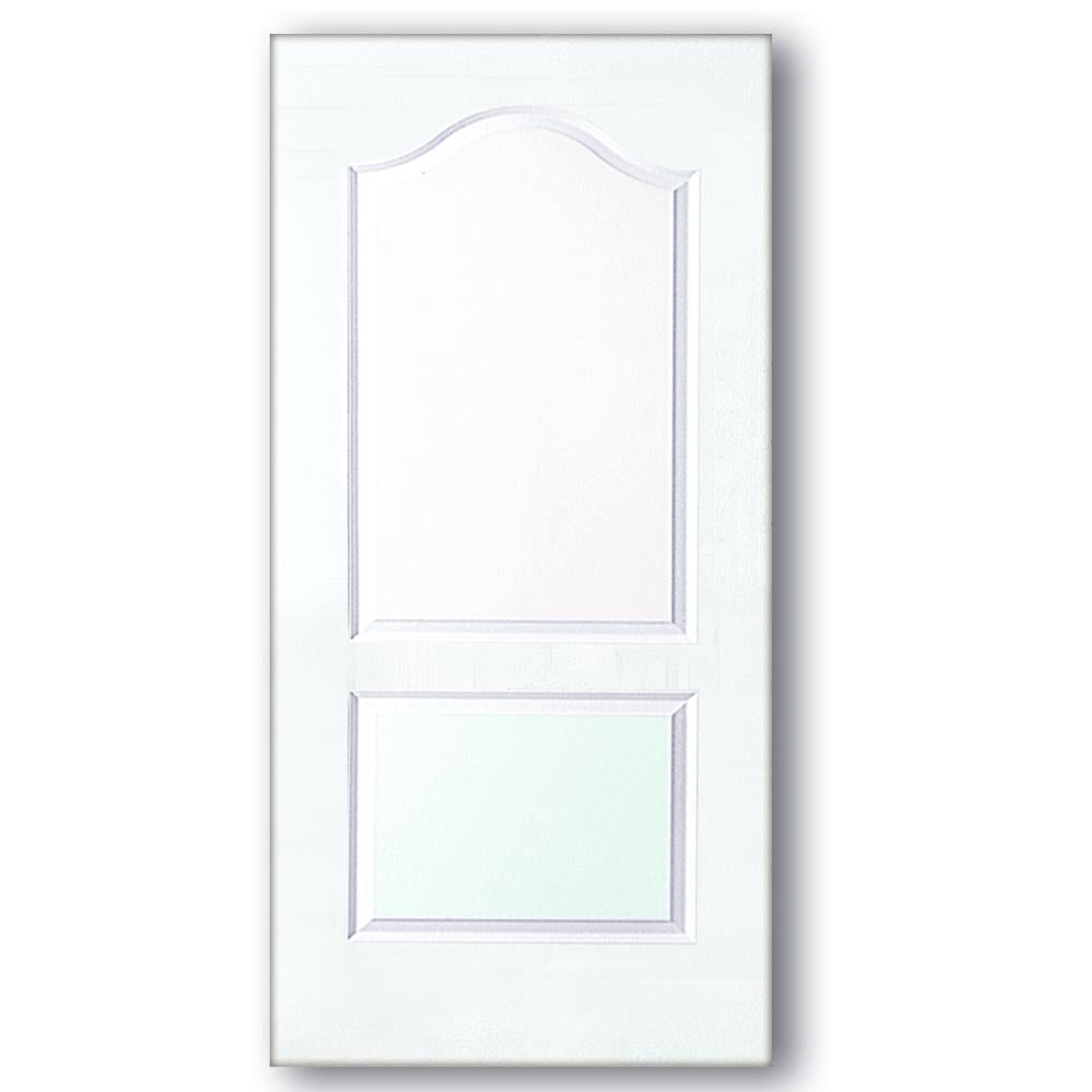 PUERTA PARA INTERIOR HDF 2 PANELES BLANCA (3X7)