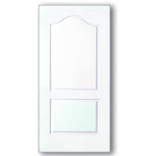 PUERTA PARA INTERIOR HDF 2 PANELES BLANCA (3X7)
