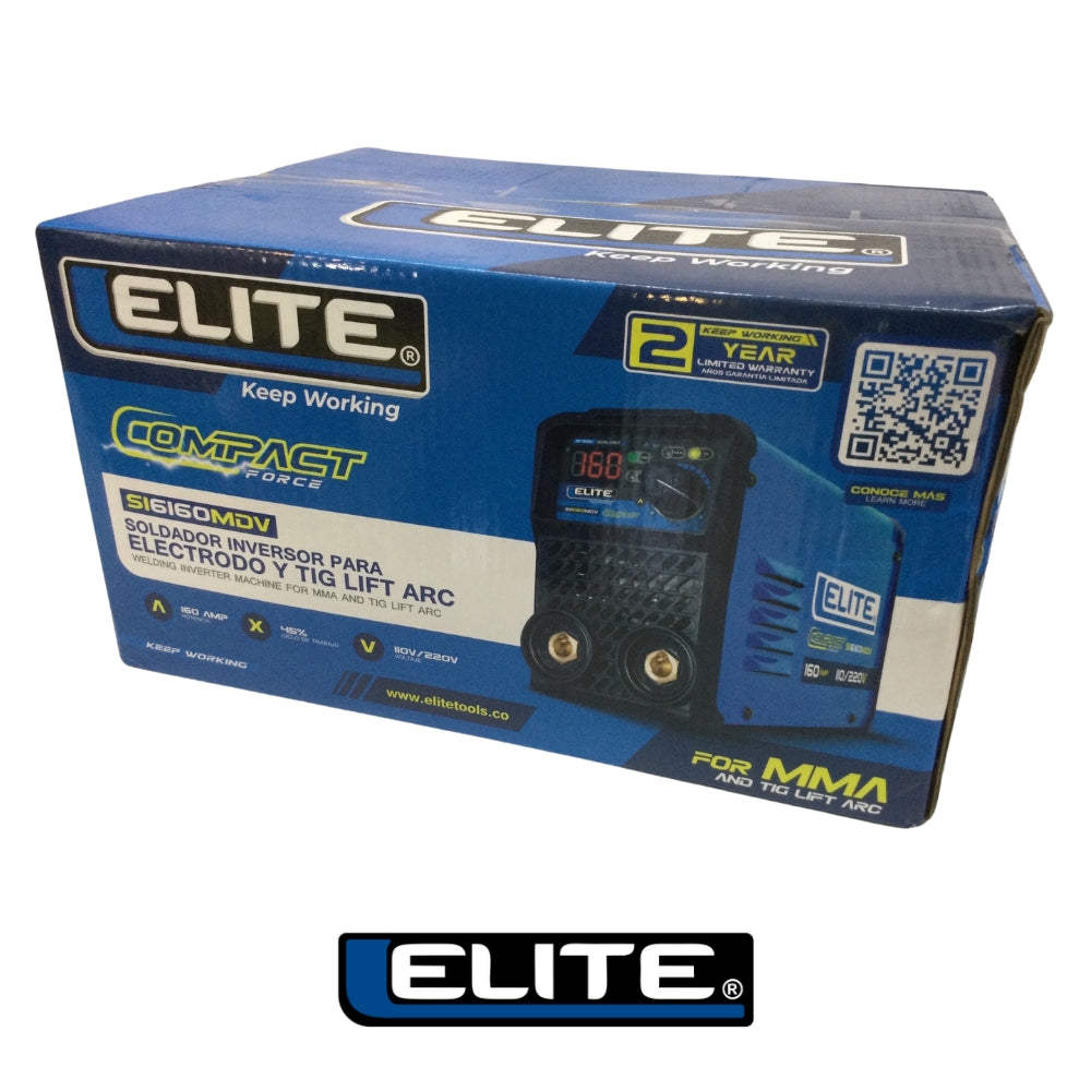 SOLDADOR INVERSOR ELITE ARC 160 COMPACT 110/220V - 160A