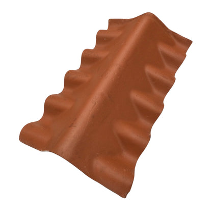 CABALLETE G  FIJO TIPO PANAMA PARA LAMINAS DE FIBROCEMENTO PVA ACABADO ROJO TERRACOTA TOPTEC (51120105)