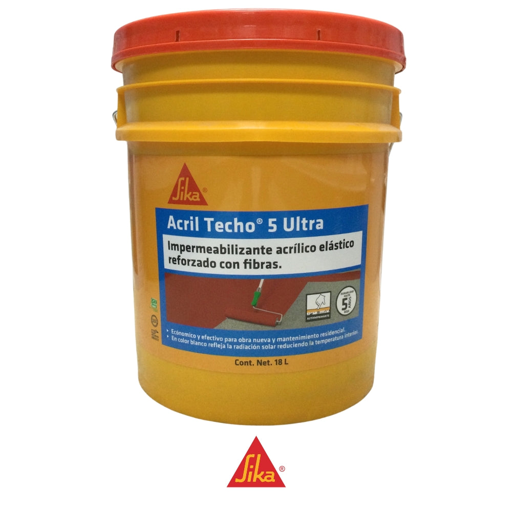 SIKA ACRIL TECHO-5 ULTRA RED TANQUE 18LTS