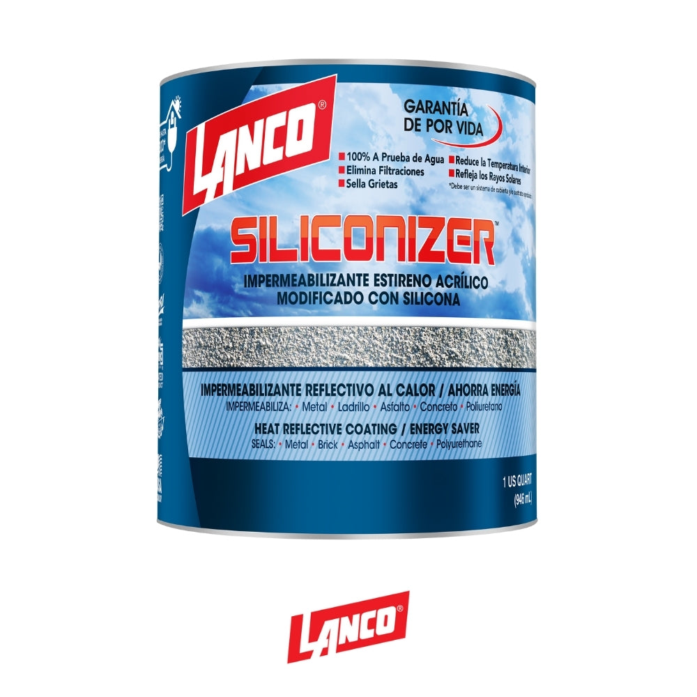 PINTURA SILICONIZER BLANCO 1/4 RC200-5 LANCO