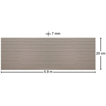 CIELO RASO DE PVC ROBLE SEDA CLARO 7MM X 20CM X 5.9M YS20-15