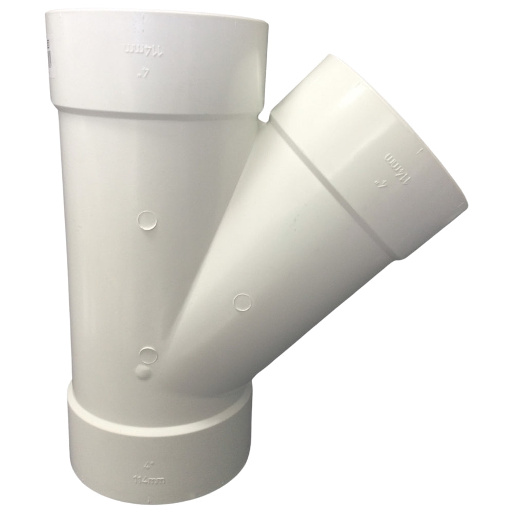 YEE PVC DWV 100MM-4 PULGADAS SANITARIO LIVIANO C/C