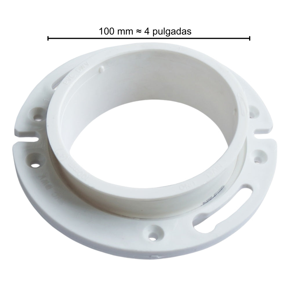FLANGER PVC DWV SCH-40 100MM-4 IN
