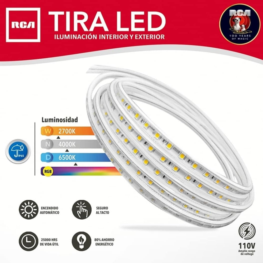 TIRA LED ROLLO 5M 3000K 60 LED/M 110 (RLTIRA5MW)