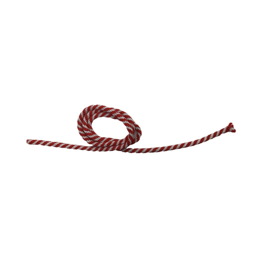 CUERDA SUPERIOR NAUTICA N° 08 BLANCO/ROJO METRO LINEAL