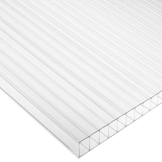 LAMINA DE POLICARBONATO ALVEOLAR 4 PIES X 12 PIES X 10MM TRANSPARENTE OR