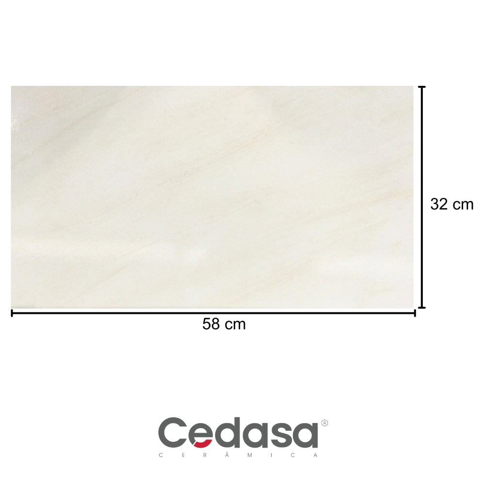 REVESTIMIENTO CERAMICO CEDASA CARRARA BEIGE 32X58CM 2.02M2/CAJA
