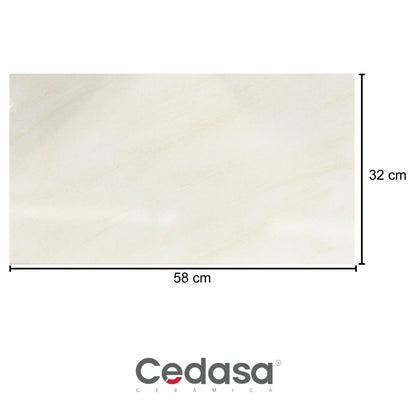 REVESTIMIENTO CERAMICO CEDASA CARRARA BEIGE 32X58CM 2.02M2/CAJA