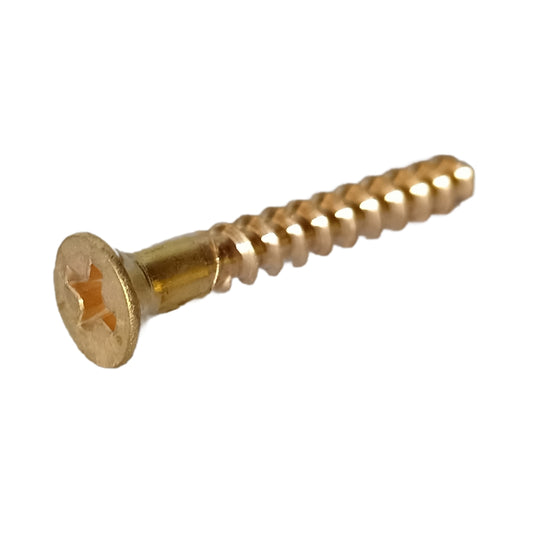 TORNILLO PARA MADERA CAB PLANA PHILLIPS LATON #8 x 1-1/4 PULGADAS