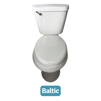 INODORO DOS PIEZAS ELONGADO COLOR BLANCO BALTIC SR-739A