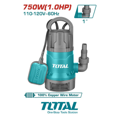 BOMBA SUMERGIBLE PARA AGUA SUCIA 1HP TOTAL UTWP87506