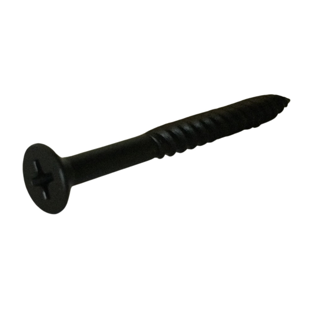 TORNILLO PARA MADERA DOBLE ROSCA CAB PLANA PHILLIPS NEGRO #10 x 2 PULGADAS