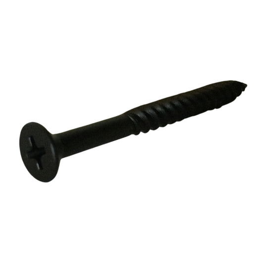 TORNILLO PARA MADERA DOBLE ROSCA CAB PLANA PHILLIPS NEGRO #10 x 2 PULGADAS