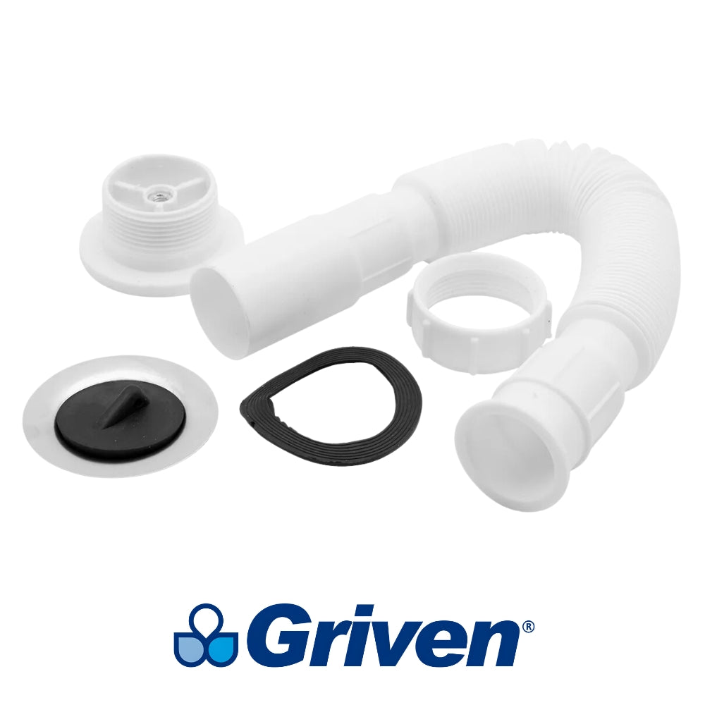 TRAMPA FLEXIBLE PARA LAVAMANOS 1-1/4 PULGADAS GRIVEN A367-FP002