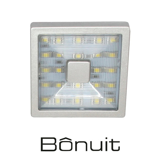 LAMPARA DE SOBREPONER LED CUADRADA LUZ BLANCA FRIA 1.9WATS