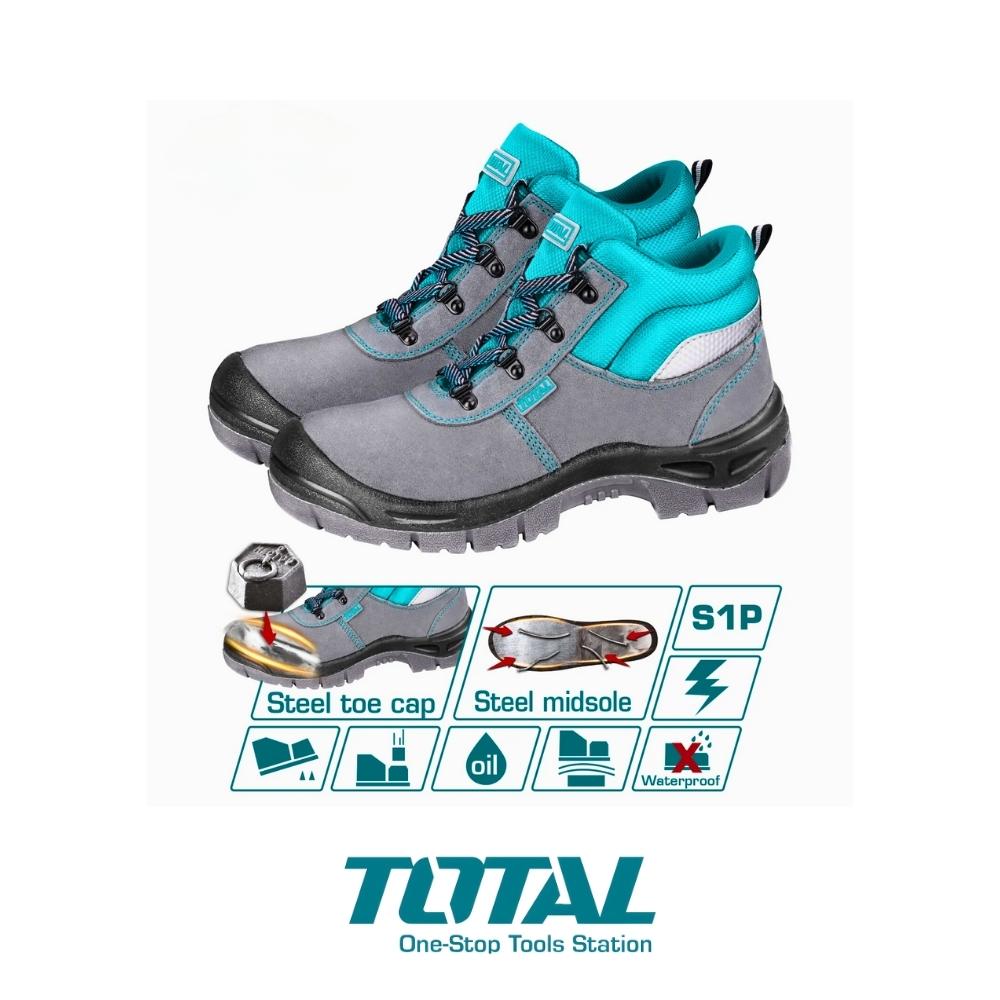 BOTAS SEGURIDAD PUNTERA Y ENTRESUELA DE ACERO 40 (6-1/2) TOTAL TSP201S1P.40