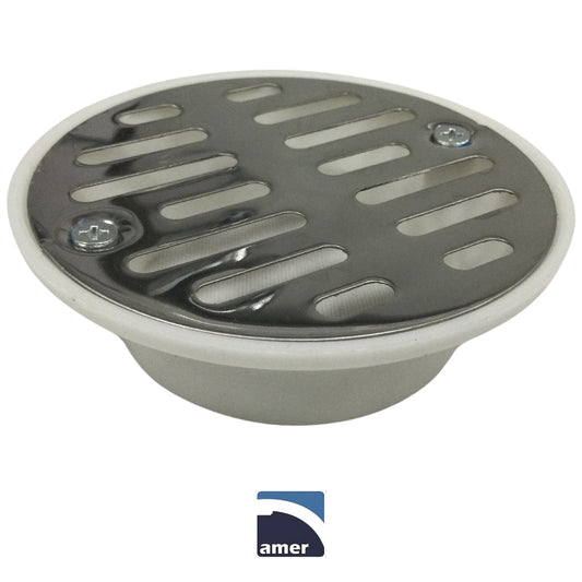 PARRILLA PLASTICA PARA BAÑO 2 PULGADAS AMER