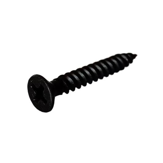 TORNILLO PARA MADERA DOBLE ROSCA CAB PLANA PHILLIPS NEGRO #6 x 1 PULGADAS