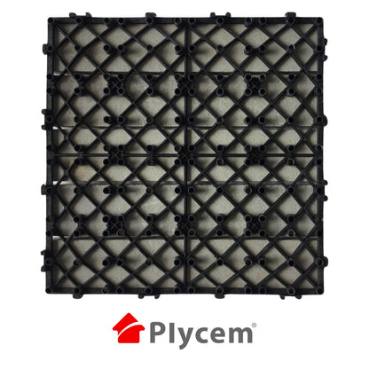 DECK MODULAR PLYCEM GRIS  GRAFITO 30CM X 30CM X 14MM PQT 6 UNI. (0.54M2) 1330393