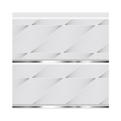 CIELO RASO DE PVC ROMBO PLATA CON DIVISION 7mm X 20cm X 5.9m (1.18m2) SKYLINE