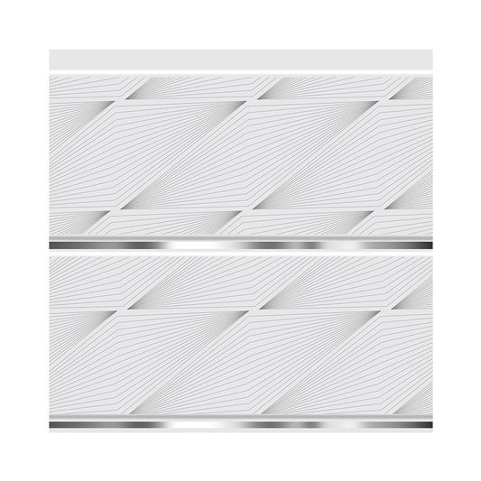CIELO RASO DE PVC ROMBO PLATA CON DIVISION 7mm X 20cm X 5.9m (1.18m2) SKYLINE