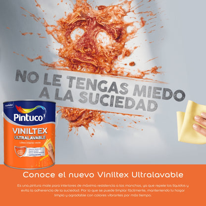 PINTURA VINILTEX ULTRALAVABLE MATE BLANCO  1GL (3.785L) PINTUCO