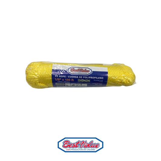 SOGA DE POLYPROPILENO 1/8 PULGADAS X 100'