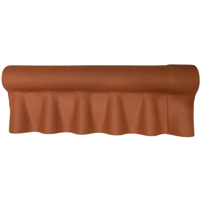 CABALLETE SUPERIOR ARTICULADO PARA LAMINAS DE FIBROCEMENTO PVA ACABADO ROJO TERRACOTA TOPTEC