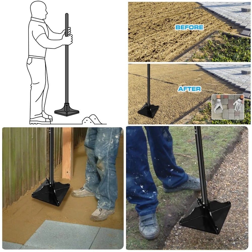 PISON TRUPER MANGO ACERO 48 IN GRIP 9 IN ANCHO PLATO 10X10 IN