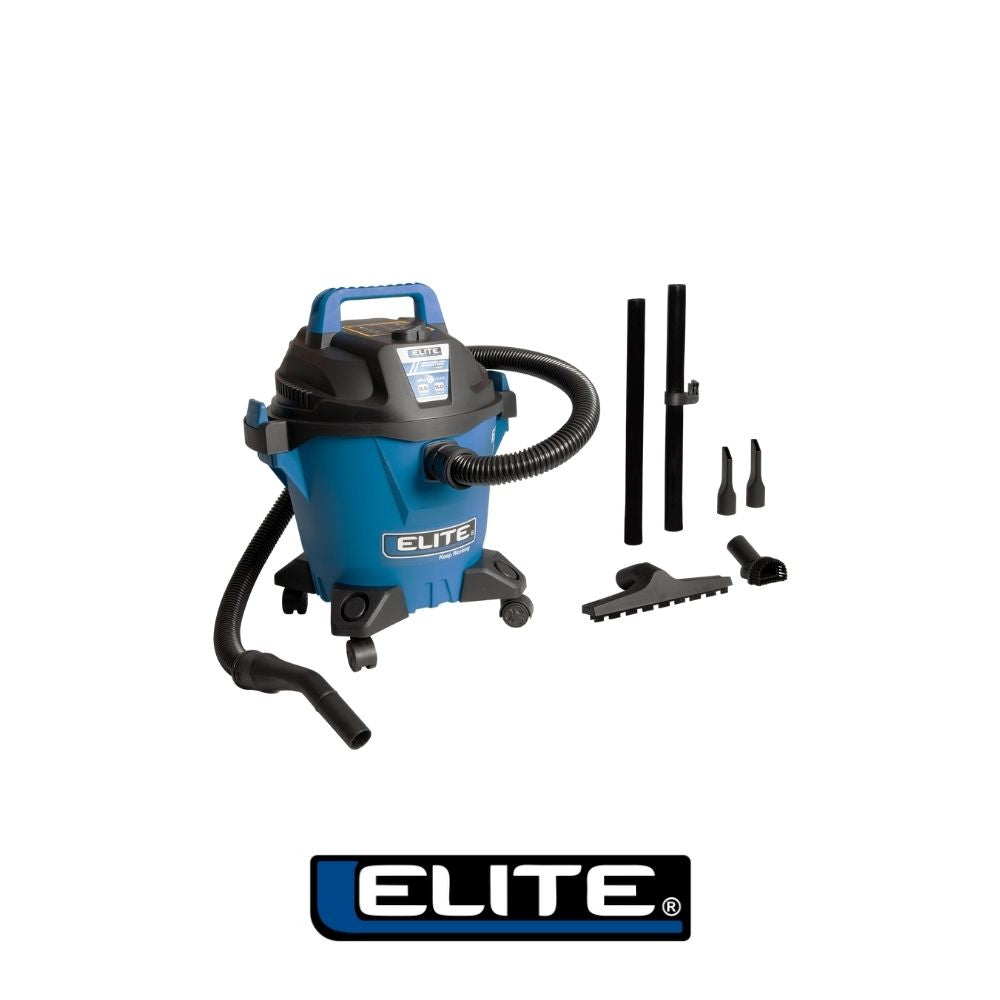 ASPIRADORA 5 GAL 3,5 HP TANQUE POLY-HUMEDO SECO-SOPLADORA 110V 60HZ-ELITE