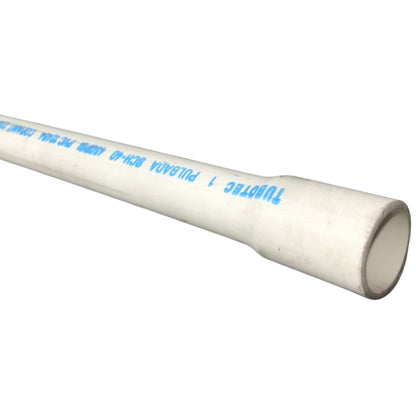 TUBO PVC SANITARIO 25MM-1 PULGADASX20' SCH 40 C/C