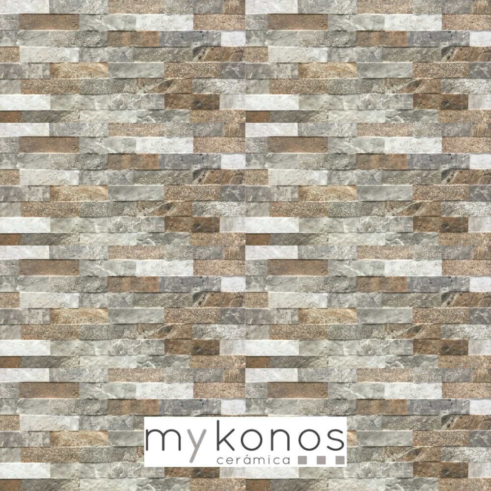 REVESTIMIENTO CERAMICO MYKONOS MIX MATE 25X50CM 1.63M2/CAJA