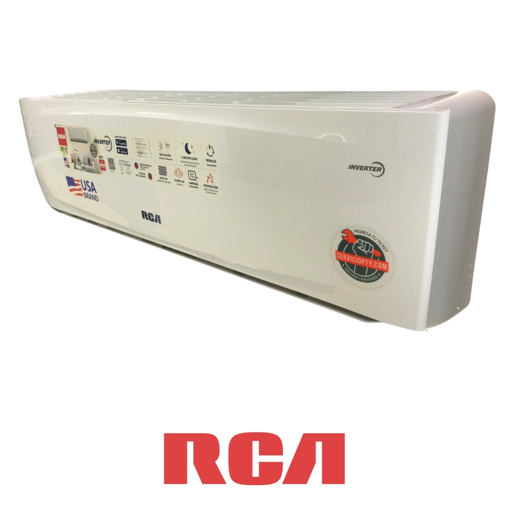 AIRE ACONDICIONADO SPLIT RCA, 18KBTU, INVERTER PLUS, WIFI, BLUETOOTH, SEER 18 RCSA1802INV