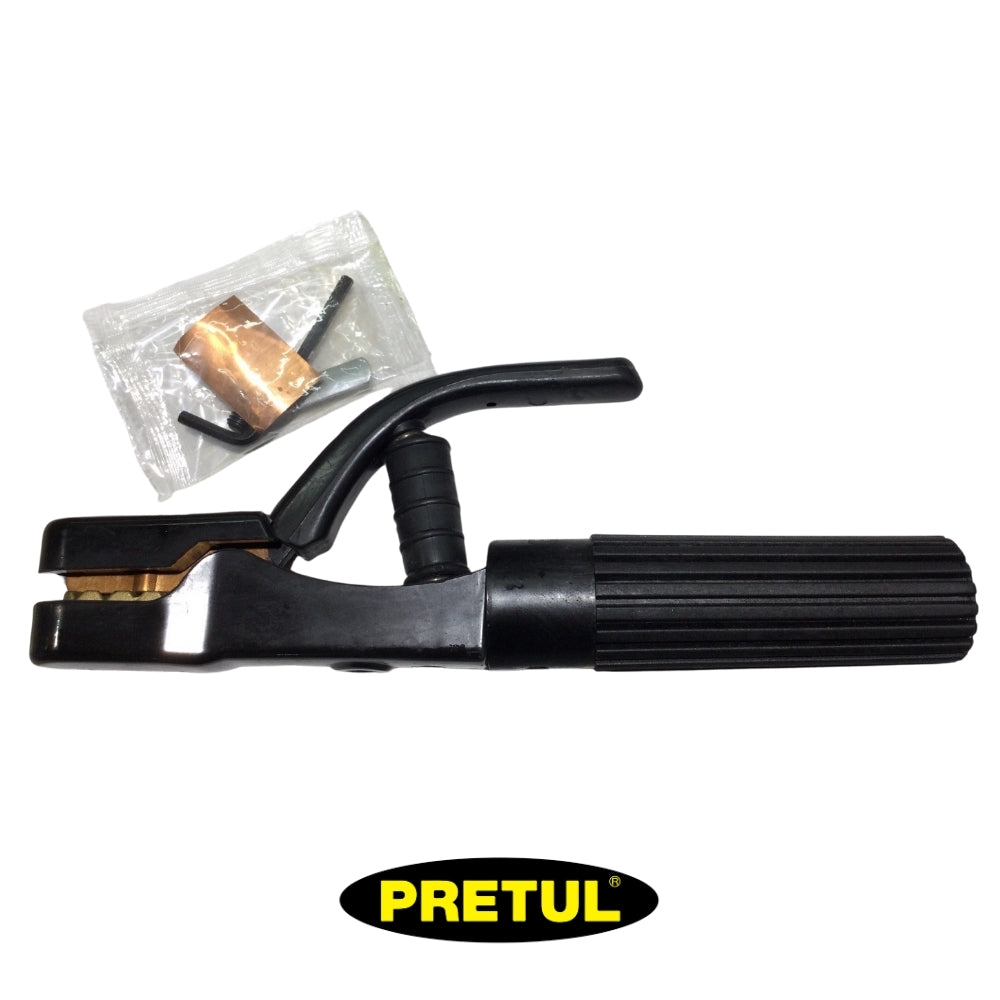 PORTA ELECTRODO PRETUL 500 AMP 465 gr CABLE 2 AWG