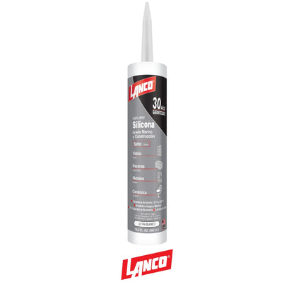 SILICON BLANCO 100% 10 OZ SS887-18 LANCO