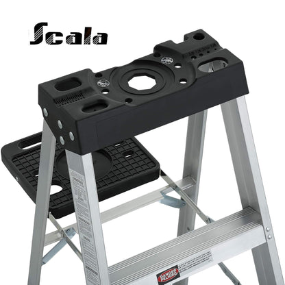 ESCALERA TIJERA USO  DOMESTICO ALUMINIO 4 PIES 90 KG SC-2314-04 SCALA