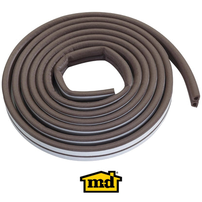 SELLO PERIMETRAL PARA PUERTAS Y VENTANAS 7/32 PULG X 3/8 PULG X 17 PIES CHOCOLATE