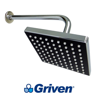 REGADERA TIPO LLUVIA 6 PULGADAS CROMADO GRIVEN GV-SHC-A6