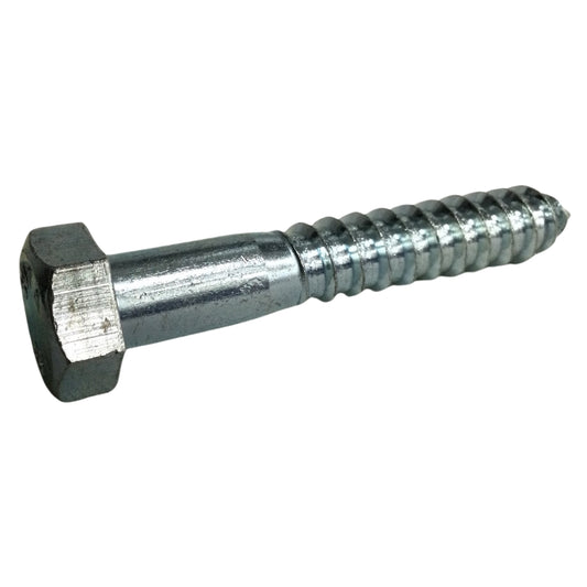 TORNILLO TIRAFONDO HEXAGONAL ZINCADO ACERO GRADO 2 1/2 PULGADAS x 3 PULGADAS
