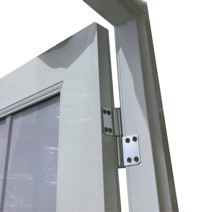 PUERTAS UPVC 2X7 CON MARCO 75MM BLANCO DERECHO PLG01 CON BISAGRAS Y CERRADURA
