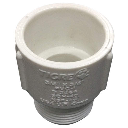 ADAPTADOR MACHO PVC 18MM-3/4 IN SCH-40