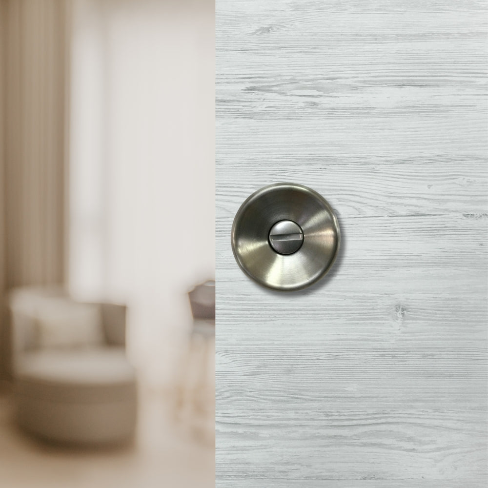 CERRADURA DE POMO MALAGA BOTON ACERO INOXIDABLE TOLEDO