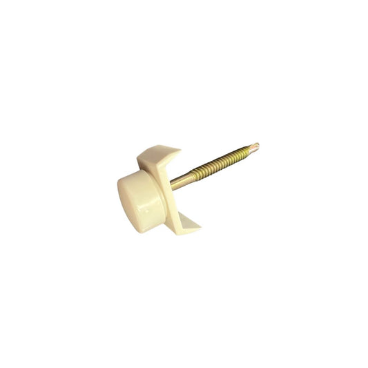 TORNILLO COLOR BLANCO 6.3MM X 7.5 CM ROYAL PARA TECHO FIBERGLASS REFORZADO