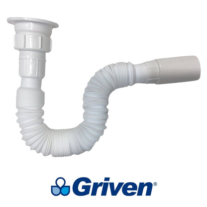 TRAMPA FLEXIBLE PARA LAVAMANOS CON BOTELLA GRIVEN GV-HDA-150