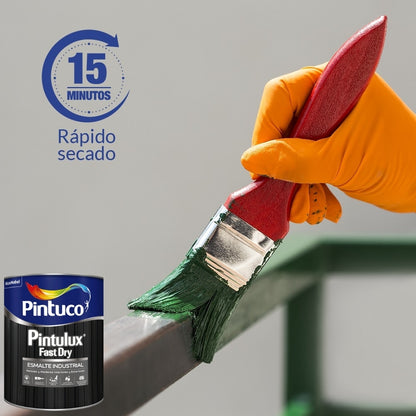 PINTURA ESMALTE PINTULUX FAST DRY NEGRO 4551 QTO PINTUCO