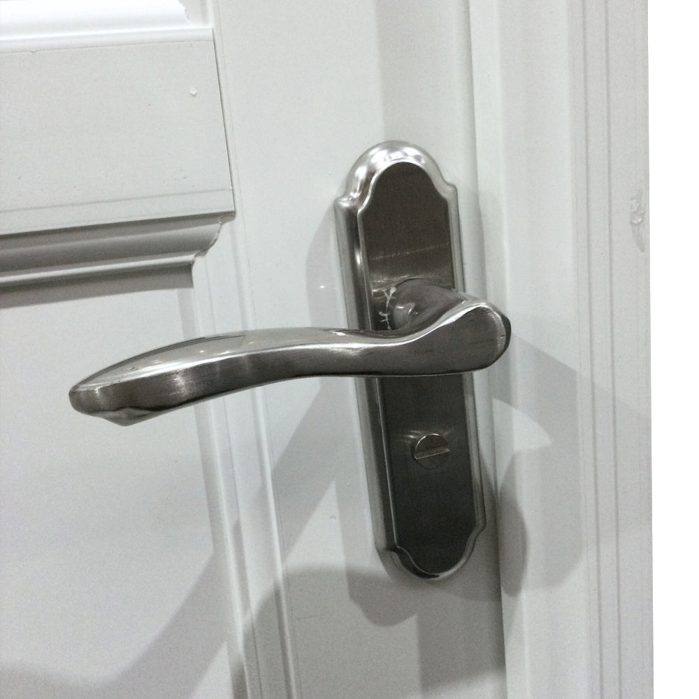 PUERTAS UPVC 2X7 CON MARCO 75MM BLANCO IZQUIERDA PG05 CON BISAGRAS Y CERRADURA